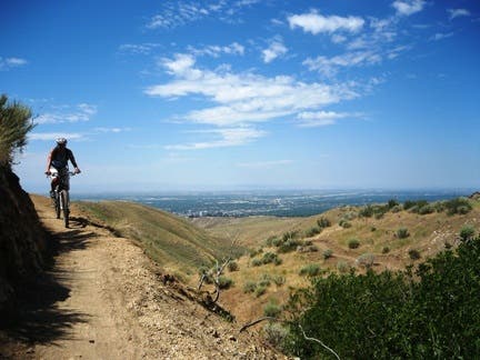 There is an extensive MTB trail network on the edge of Boise, Idaho. Photo courtesy Brett Magnuson/SWIMBA