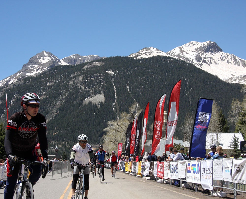 The big goal: Silverton comes after a short, but tough ride.