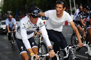 2010 Tour de France, stage 20 parade, Andy and Frank Schleck
