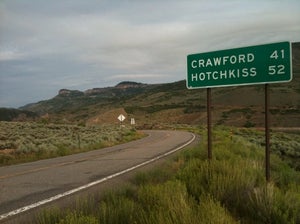The road to Leadville goes through Crawford, Colorado - at least for Dave...
