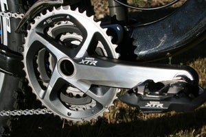 The four-arm XTR crank has become almost iconic, and the new 2011 version is no different. Photo by Zack Vestal