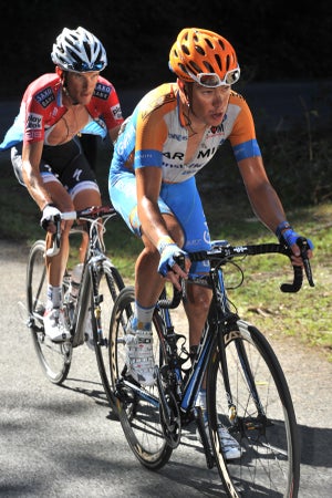 2010 Vuelta a Espana stage 16. Frank Schleck and Tom Danielson