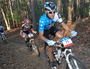 Jeremy Horgan-Kobelski won the 2009 Iceman, but not without a fight by Brian Matter (left). Photo by Bryan Mitchell