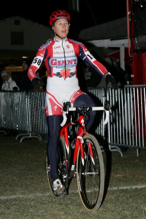 Jingle Cross Rock Elite Women Friday 2010: Meredith Miller takes the win on day one of the Jingle Cross Rock.