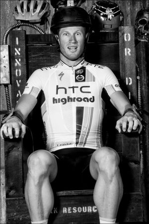 Renshaw in the hot seat HTC-HighRoad team camp