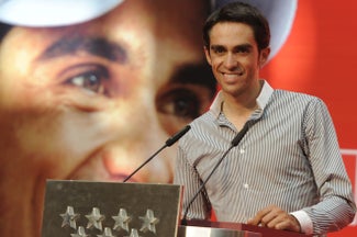 May 30, 2011. Alberto Contador at a celebration in Madrid following his Giro win May 30, 2011. Alberto Contador at a celebration in Madrid following his Giro win