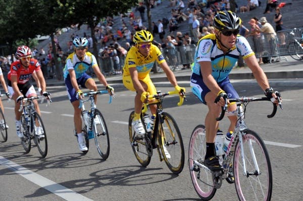 2009 Tour de France, Alberto Contador and Lance Armstrong final stage