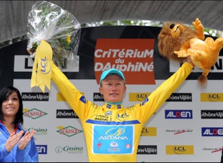 2011 Critérium du Dauphiné Libéré, stage 2: Vino' on the podium