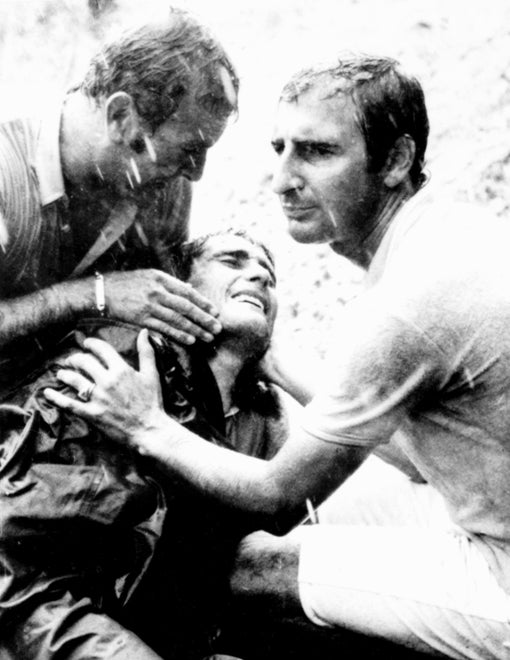 1971 Tour de France, Luis Ocana crash on the Col de Mente. AFP file photo 1971 Tour de France, Luis Ocana crash on the Col de Mente. AFP file photo