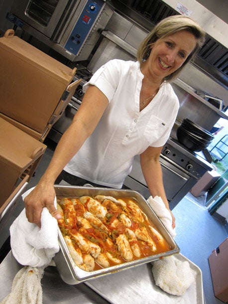 BC Bike Race: chicken lady