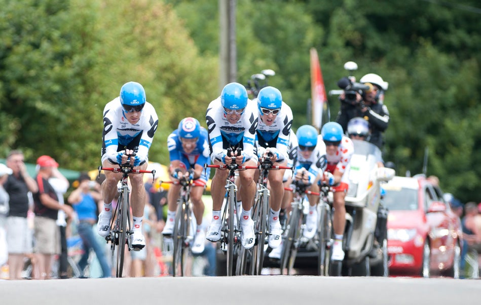 2011 Tour de France, stage 2, Garmin corners