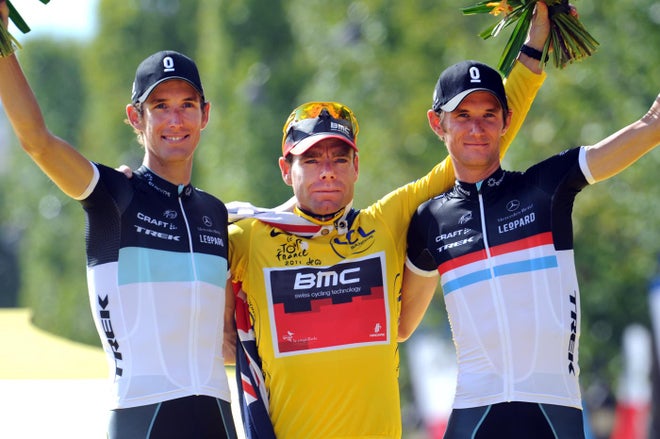 2011 Tour de France, stage 21, final podium
