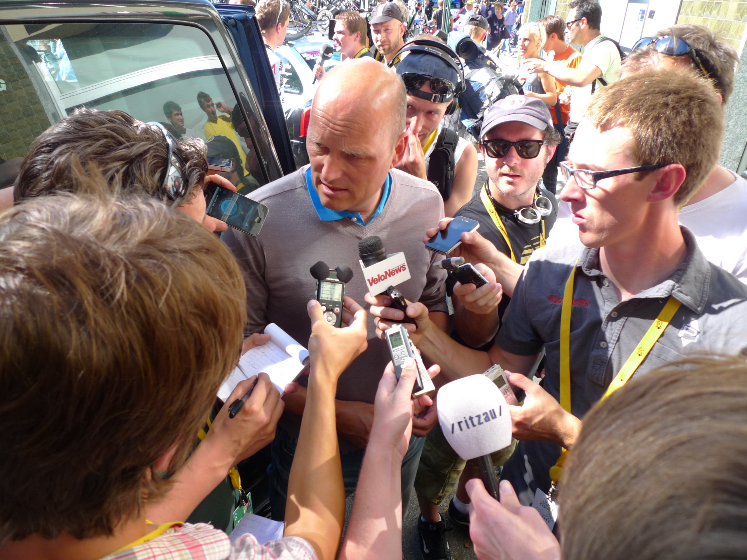 2011 Tour de France stage 17, Bjarne Riis. Photo: Andrew Hood