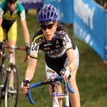 Christine Vardaros gets a brief respite from the steep Koppenber 2011 Koppenbergcross