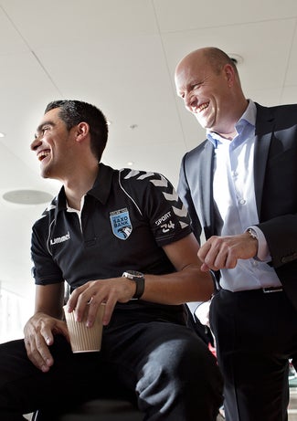 2012 Saxo Bank team presentation, Contador and Riis