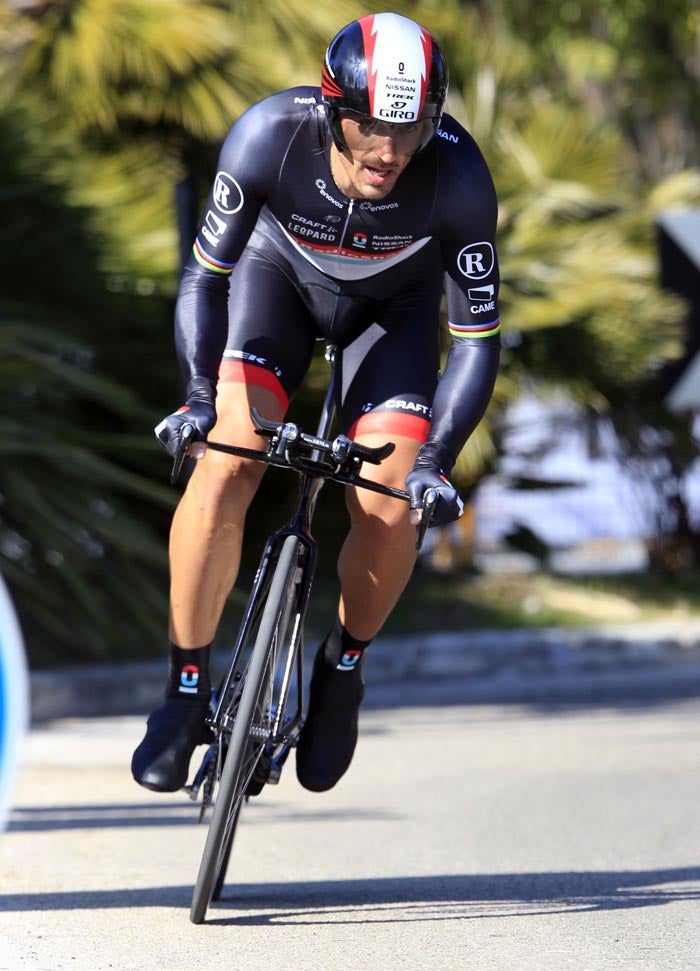Fabian Cancellara had the winning performance in Tuesday's individual time trial, the final stage of the 2012 Tirreno-Adriatico in San Benedetto del Tronto.