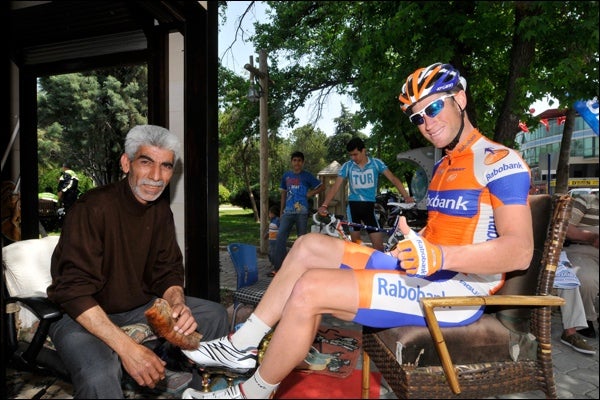 Renshaw was all smiles after his big win. Photo: Brian Hodes/VeloImages