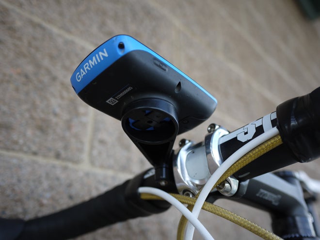 The Barfly holds a Garmin very well, even over rough roads and trails. Photo: Nick Legan