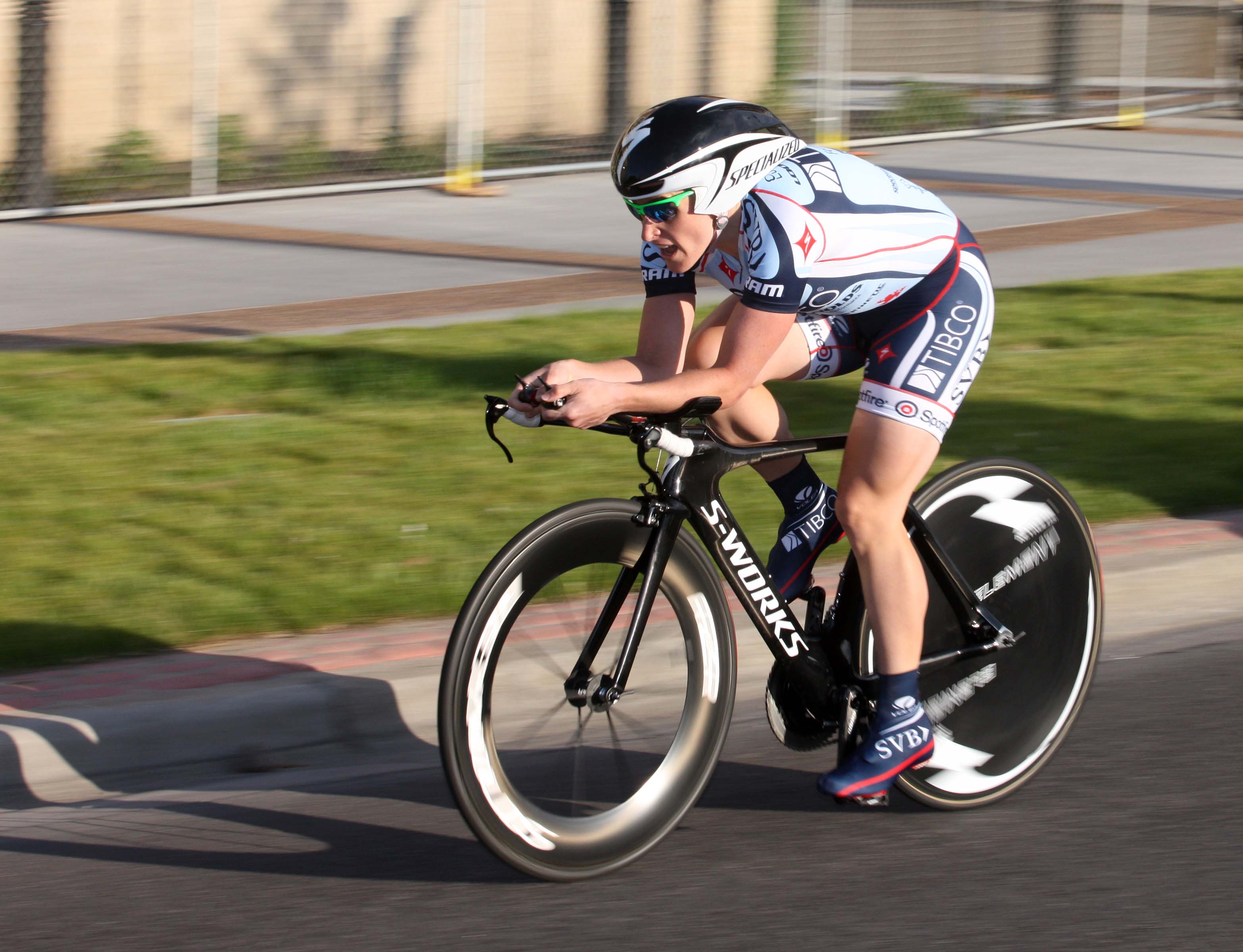 Stage winner Tara Whitten won the stage by mere hundreths of a second. Photo provided by PhotoSport International