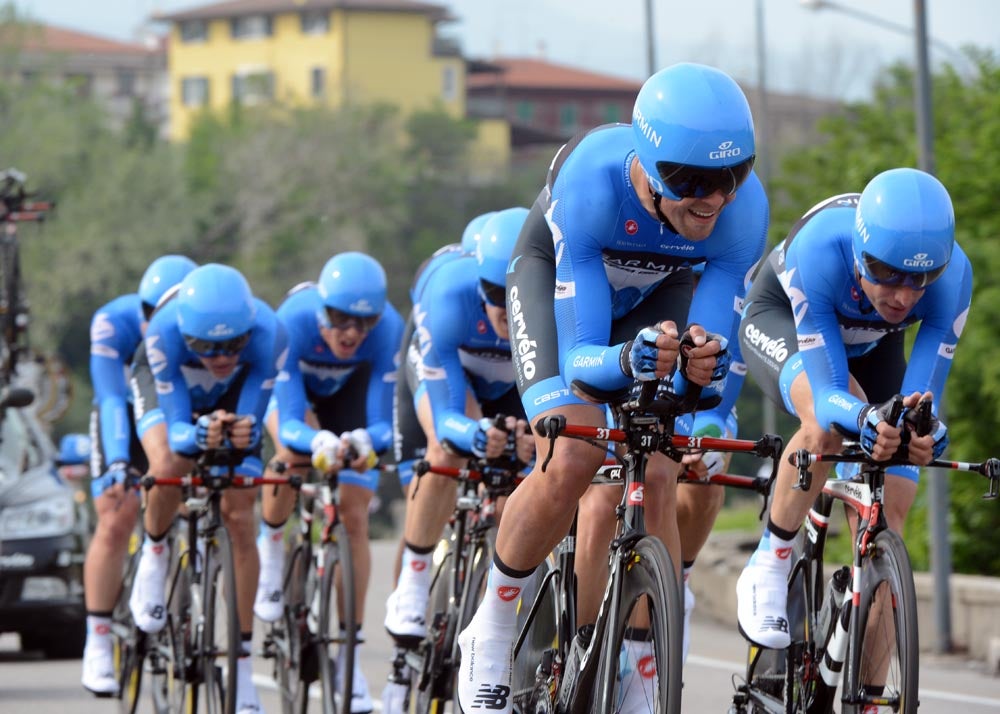 Team Garmin wins stage four of the 2012 Giro d'Italia. Photo: Graham Watson | <a href="http://www.grahamwatson.com">www.grahamwatson.com</a> 