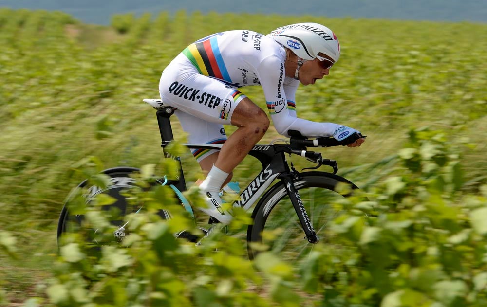 World time trial champion Tony Martin moved from fifth to second overall in the Critérium du Dauphiné with the second fastest ride of the day, still 34 seconds slower than Bradley Wiggins' ride. Photo: Graham Watson | <a href="http://www.grahamwatson.com">www.grahamwatson.com</a>
