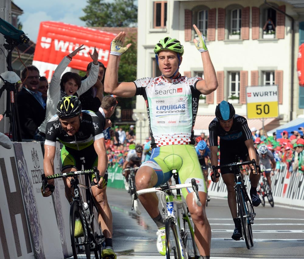 Peter Sagan wins stage 3 of the Tour de Suisse.  Photo: Graham Watson | <a href="http://www.grahamwatson.com">www.grahamwatson.com</a> 