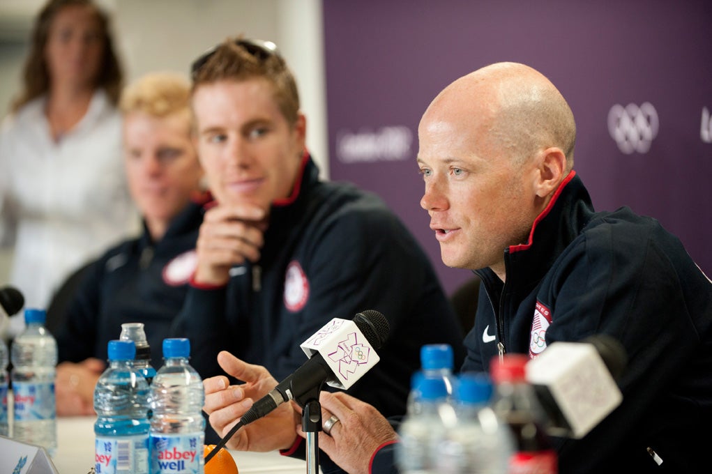 Chris Horner was guarded, but honest when talking about the role Tyler Farrar will play in the team. Photo: Casey B. Gibson | <a id="www.cbgphoto.com" href="http://cbgphoto.com">www.cbgphoto.com</a>