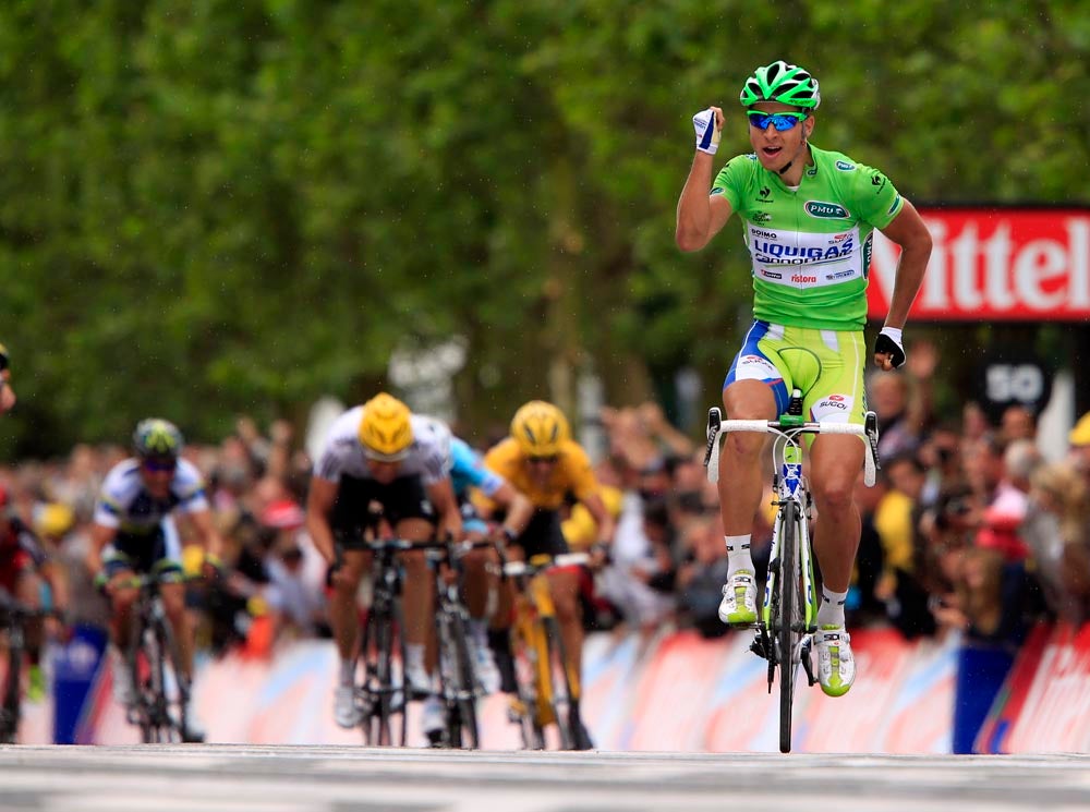 Peter Sagan wins stage 3 of the 2012 Tour de France.  Photo: Graham Watson | <a href="http://www.grahamwatson.com">www.grahamwatson.com</a> 