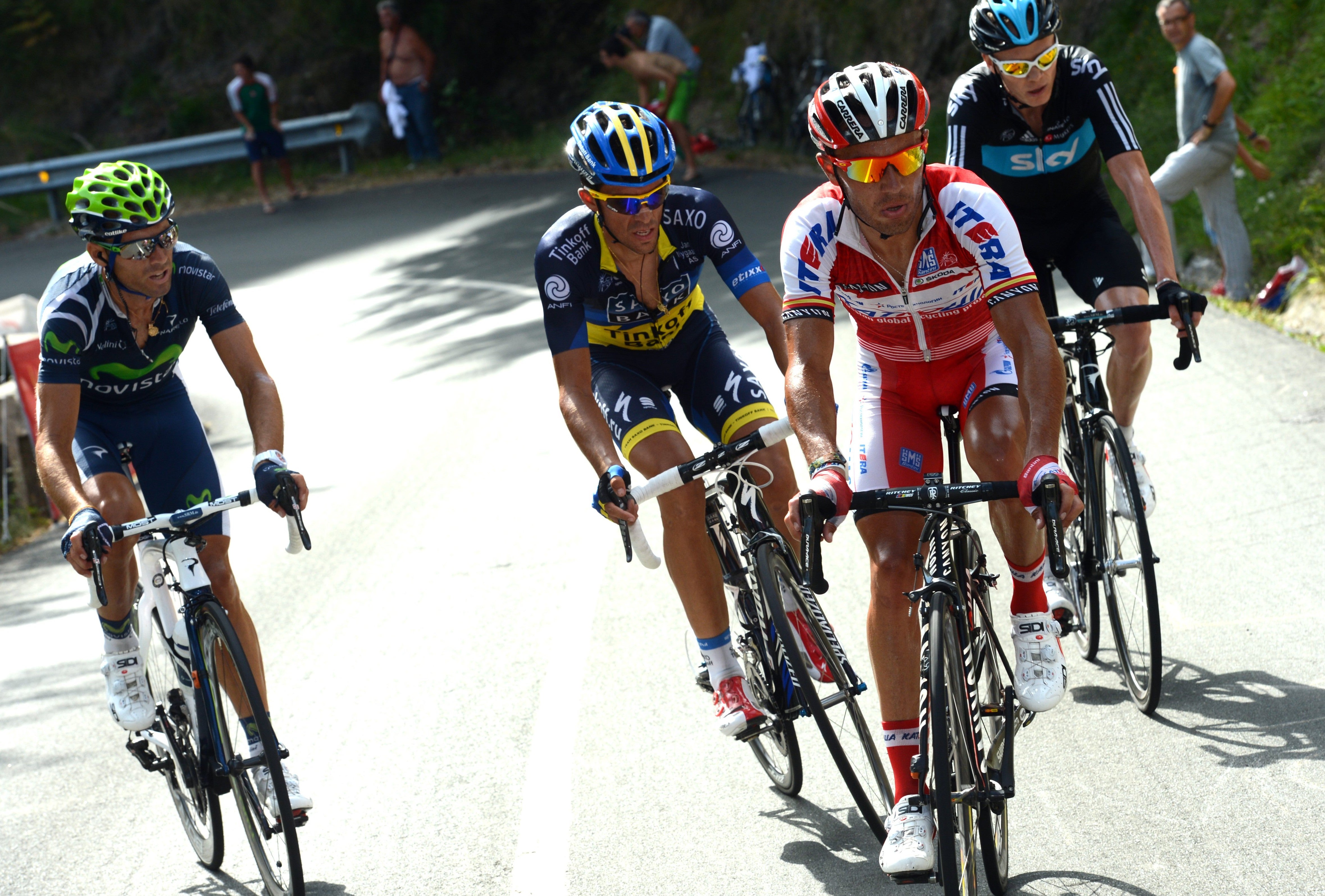 If we can be certain about one thing, it's that there is no certainty in the GC battle in this Vuelta. Photo: Graham Watson | <a id="www.grahamwatson.com" href="http://grahamwatson.com">www.grahamwatson.com</a>