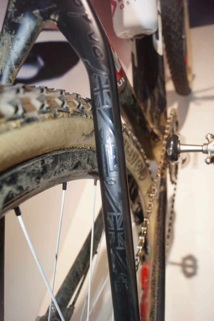 Schurter's bike has XX1 1 X 11.  Photo: Lennard Zinn | Singletrack.com