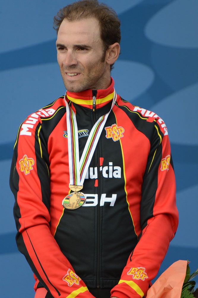 Alejandro Valverde mined bronze in Limburg and will return in 2013 with loftier ambitions at the Tour de France. Photo: Graham Watson | <a id="www.grahamwatson.com" href="http://grahamwatson.com">www.grahamwatson.com</a>