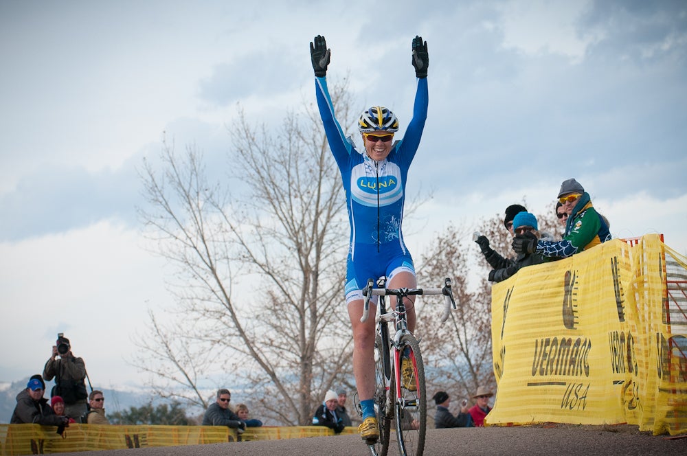 Georgia Gould takes the 2012 Colorado Cross Classic win. Photo: Dejan Smaic | <a href="http://sportifimages.com/">www.sportifimages.com </a>