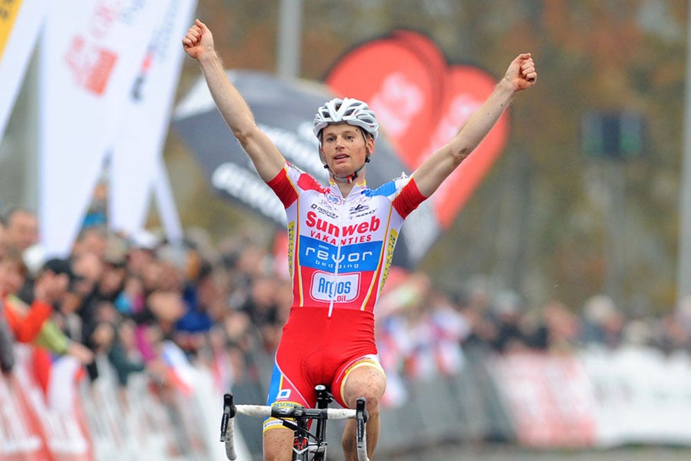 Kevin Pauwels wins round one of the 2012-13 World Cup in Tabor, Czech Republic.