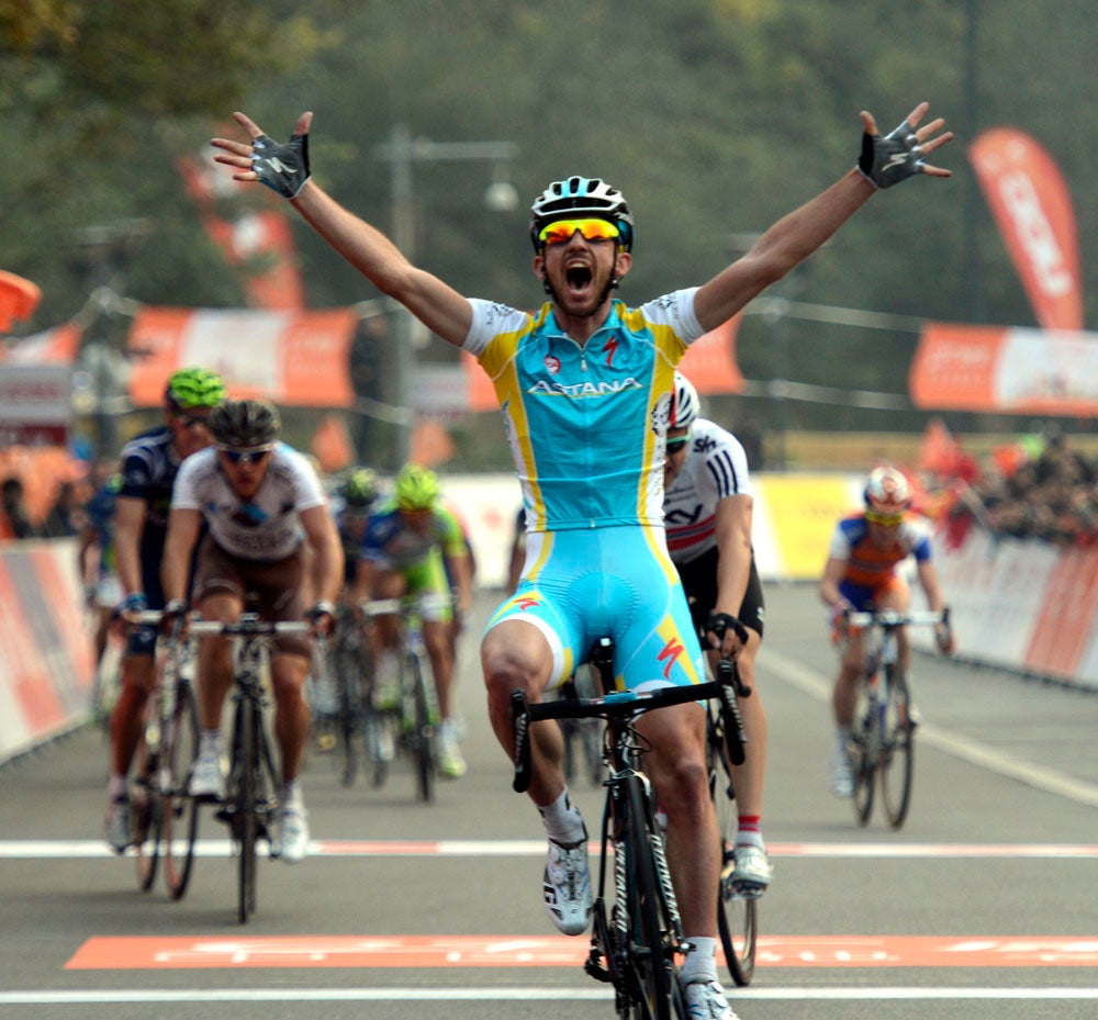 Gavazzi posts up for his stage win. Photo: Graham Watson | <a href="http://www.grahamwatson.com">www.grahamwatson.com</a>