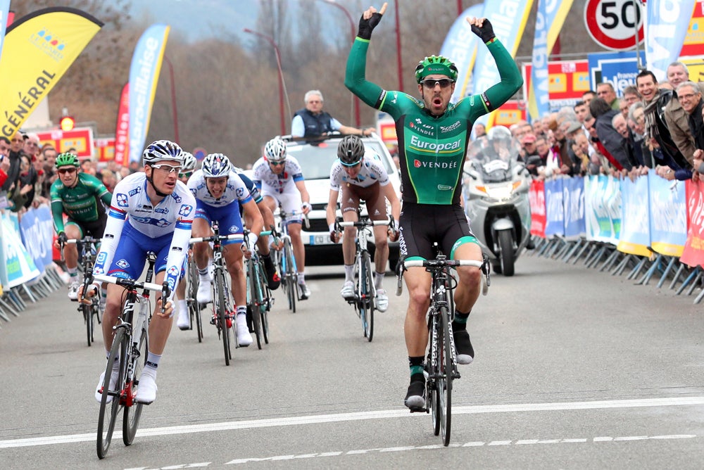 Jerome Cousin wins stage 3 of the 2013 Étoile de Bessèges. Photo: Graham Watson | <a href="http://www.grahamwatson.com">www.grahamwatson.com</a>