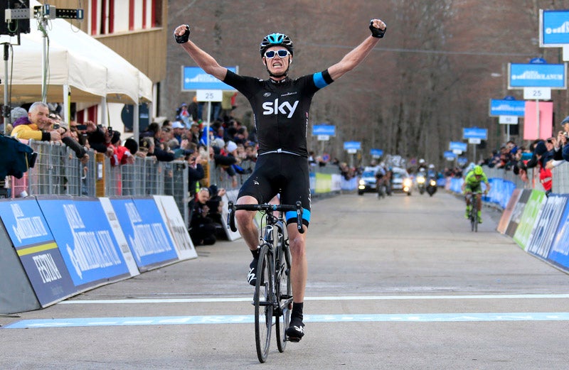 Christopher Froome (Sky) wins stage 4 of Tirreno-Adriatico. Photo: VeoNews.com
