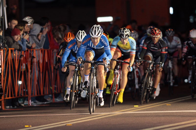 The blue train of UnitedHealthcare took control of the peloton to chase down the riders up the road.