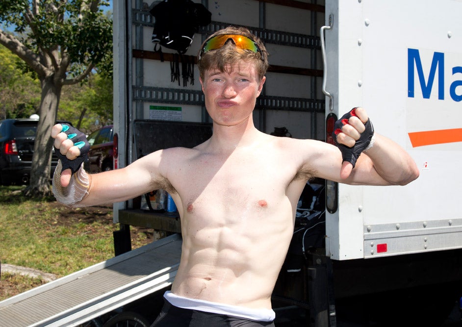 Ben King gives the outlook for him starting on Sunday after his crash. Photo: Casey B. Gibson | <a href="http://www.cbgphoto.com">www.cbgphoto.com</a>