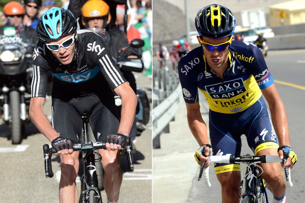 Bjarne Riis and Alberto Contador are eager to avenge themselves upon Sky and Chris Froome. But how? Photo: Graham Watson | <a id="www.grahamwatson.com" href="http://grahamwatson.com">www.grahamwatson.com</a>