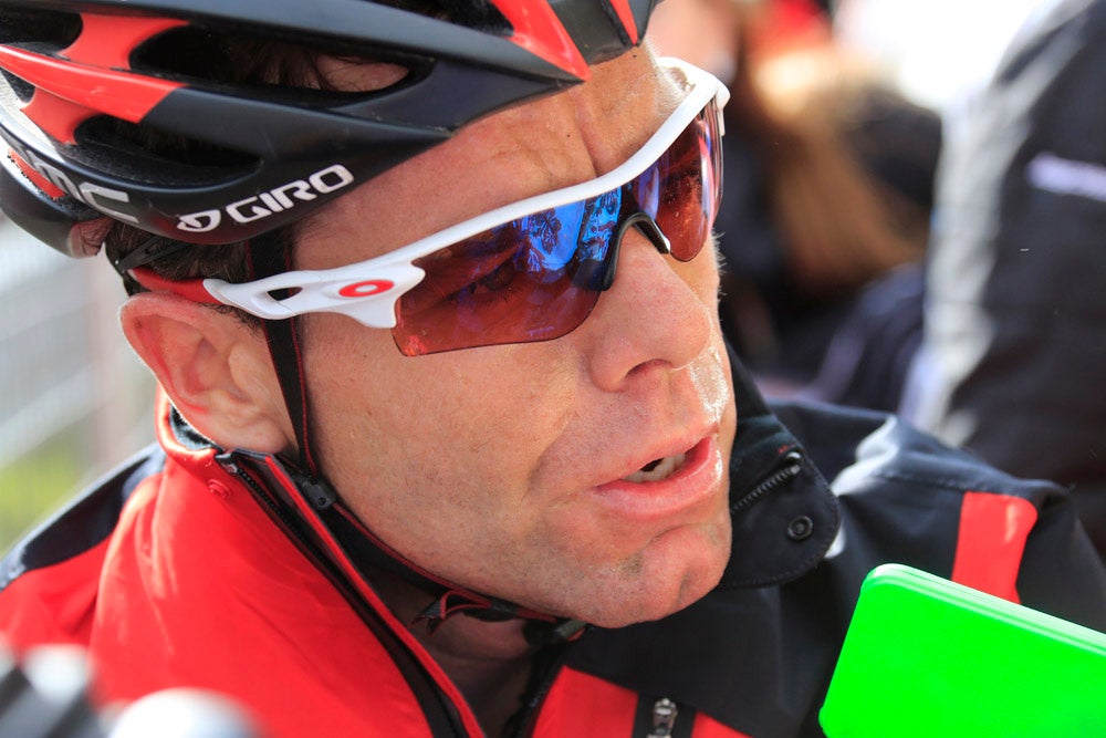 Cadel Evans has ridden into a surprise podium position at the Giro d'Italia and his team is rallying around him. Photo: Graham Watson | <a id="www.grahamwatson.com" href="http://grahamwatson.com">www.grahamwatson.com</a>