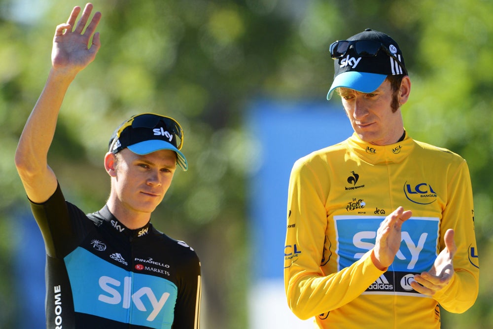 Bradley Wiggins and Chris Froome finished 1-2 at the 2012 Tour de France. Photo: Graham Watson | <a id="www.grahamwatson.com" href="http://grahamwatson.com">www.grahamwatson.com</a>