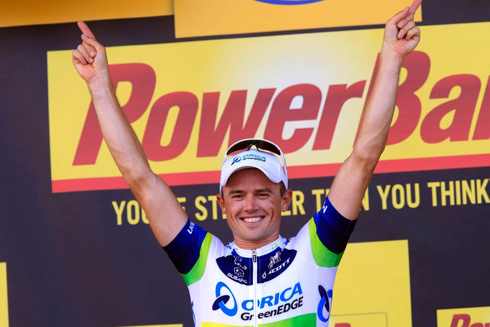 Simon Gerrans capped an eventful trip to Corsica for Orica-GreenEdge with a stage 3 victory. Photo: Graham Watson | <a id="www.grahamwatson.com" href="http://grahamwatson.com">www.grahamwatson.com</a>