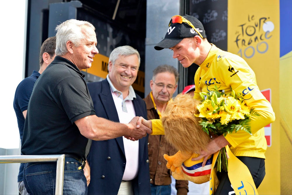 Greg LeMond congratulated Chris Froome after his stage 15 win on Mont Ventoux, and then told the media he should release his power numbers. Photo: Graham Watson | <a id="www.grahamwatson.com" href="http://grahamwatson.com">www.grahamwatson.com</a>