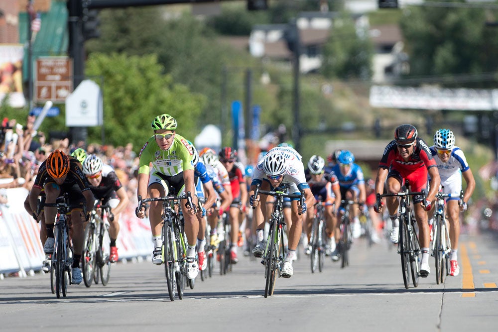 Peter Sagan surged for his second stage win of the 2013 USA Pro Challenge. Photo: Casey B. Gibson | <a id="www.cbgphoto.com" href="http://cbgphoto.com">www.cbgphoto.com</a>