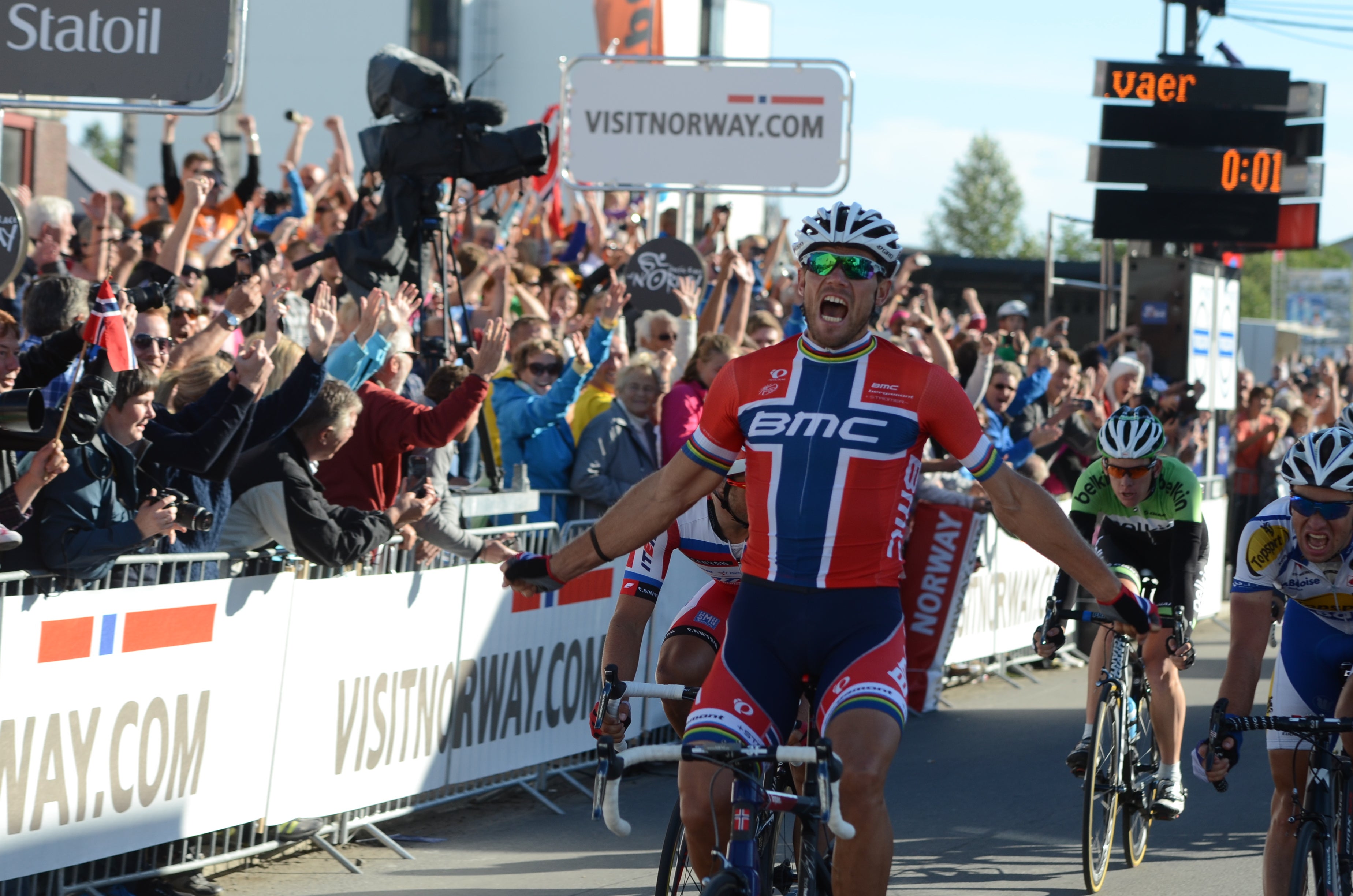 Thor Hushovd, winner of stage 2, Arctic Race of Norway