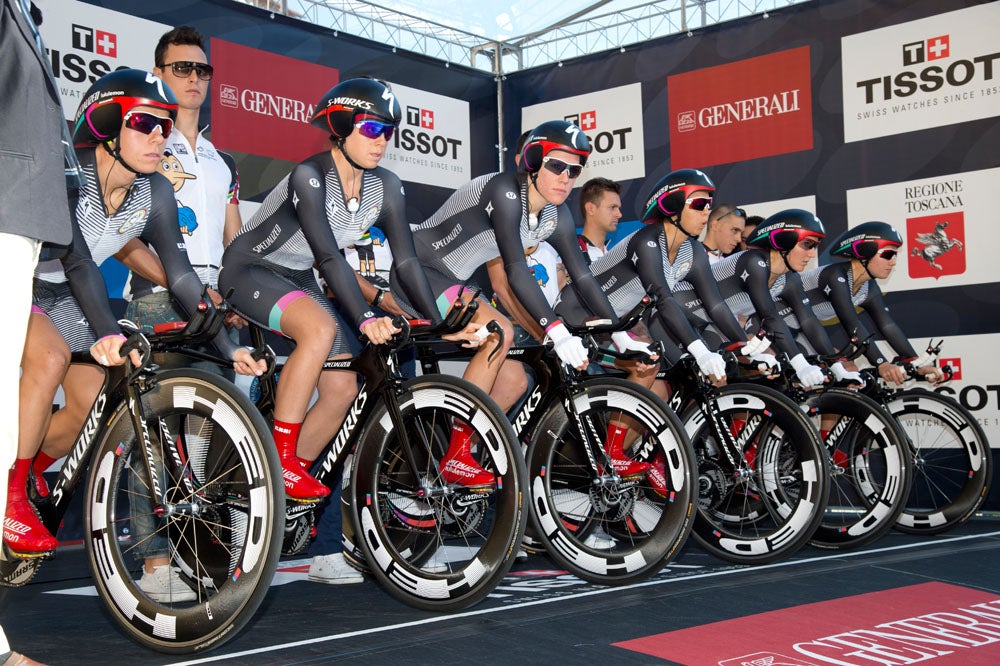 Specialized-lululemon has won two consecutive world team time trial championships, in 2012 and 2013. Photo: Casey B. Gibson | <a href="http://www.cbgphoto.com">www.cbgphoto.com</a>