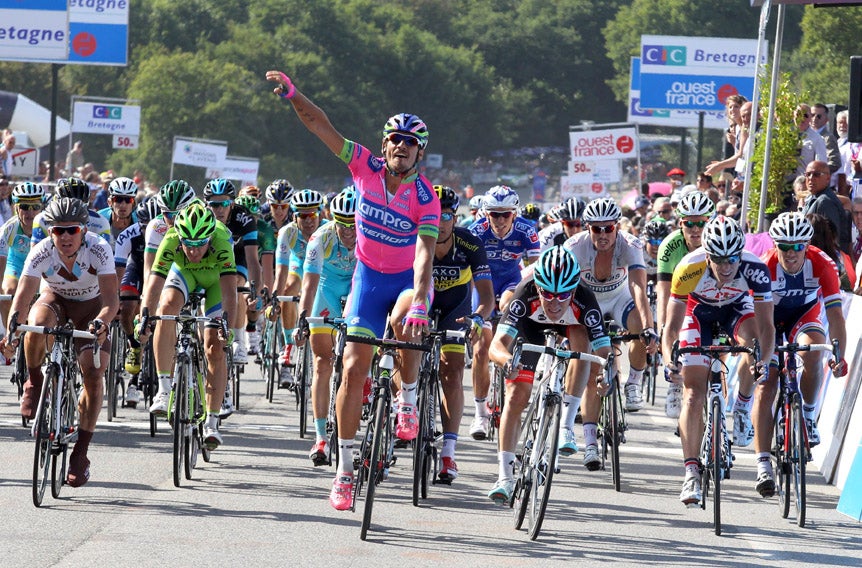 Filippo Pozzato wins the GP Ouest France-Plouay. Photo: Graham Watson | <a href="http://www.grahamwatson.com">www.grahamwatson.com</a>