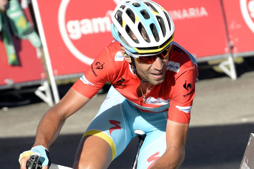 Vincenzo Nibali was unable to match the accelerations by Chris Horner and Alejandro Valverde on Monday. Photo: Graham Watson | <a id="www.grahamwatson.com" href="http://grahamwatson.com">www.grahamwatson.com</a>