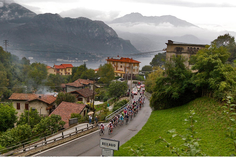 The Passo del Ghisallo climbs out of Bellagio, Italy. Photo: Graham Watson | <a id="www.grahamwatson.com" href="http://grahamwatson.com">www.grahamwatson.com</a>
