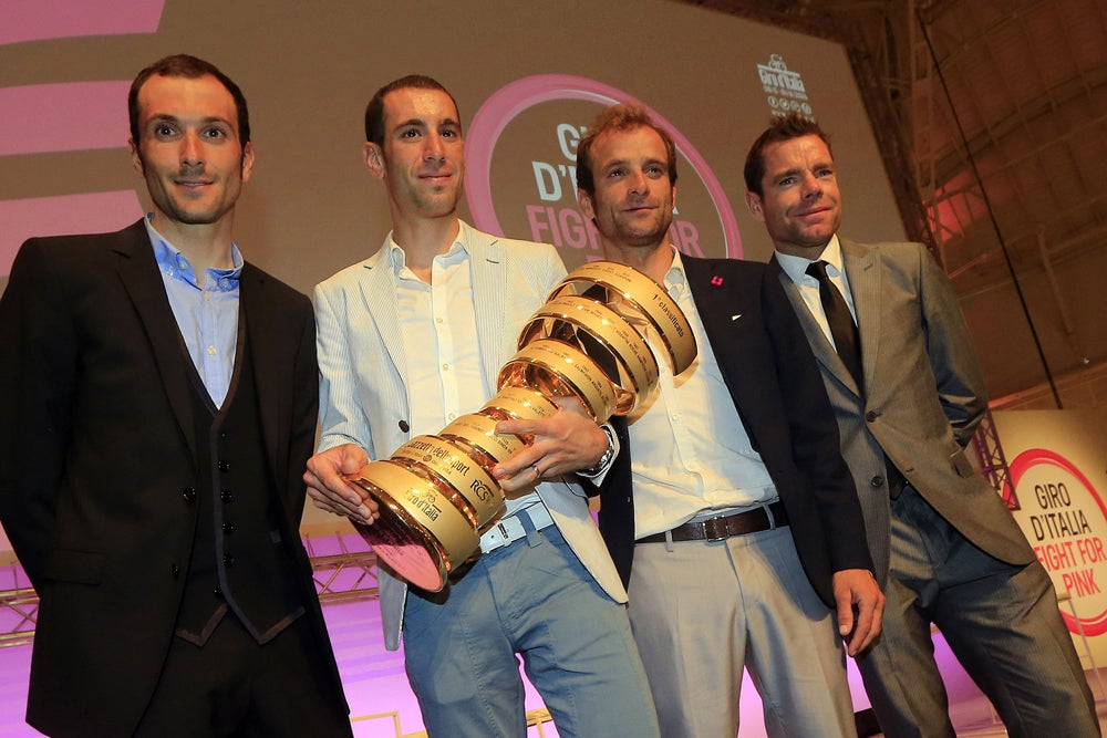 Cadel Evans (right) will focus on the Giro d'Italia next season. Photo: Graham Watson | <a id="www.grahamwatson.com" href="http://grahamwatson.com">www.grahamwatson.com</a>